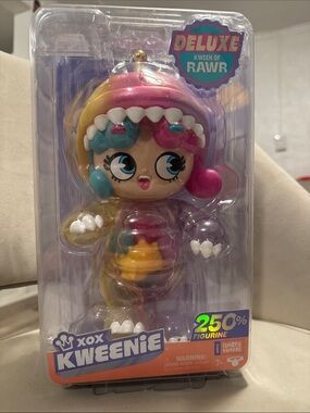Deluxe Kween of Rawr Rainbow Collectible Toy - Pink, Blue, Yellow